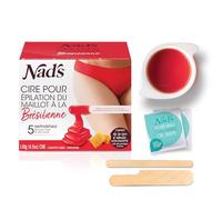 Nad’s Cire Pour Du Maillot À La Brésilienne - Kit D'Épilation À La Maison Avec Cire Dure, Pot de Cire Chaude, y compris la zone intime