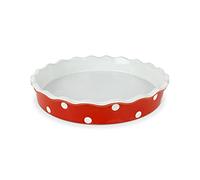 Nada Home Moule à gâteau en céramique Grande Isabelle Rose à pois pour gâteaux Ø 30 cm h 5 cm 5394