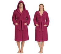 Nada Home Peignoir Unisexe en Éponge 100% Coton 400 g/m² avec Capuche - Doux et Absorbant, avec Ceinture, Poches et Crochet - Homme Femme Adulte
