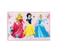 NADA HOME Tapis antidérapant pour chambre enfant Disney Princesses 80 x 120 cm 4849