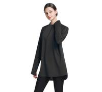 nadamuSun Modest Long Sleeve Shirts for Women Quick Dry Athletic Top Yoga Running Workout Tees for Muslim Women(XXL,X4)