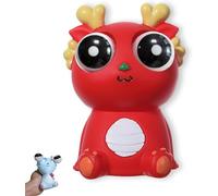 nadamuSun Squeeze Stress Relief Toy Eye Popping Dragon Funny Eyeball Burst Toys Pop Out Eyes Toy Ideal Gift(Red)