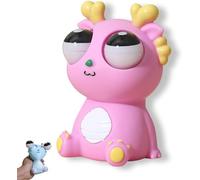 nadamuSun Squeeze Stress Relief Toy Eye Popping Dragon Funny Eyeball Burst Toys Pop Out Eyes Toy Ideal Gift(Pink)