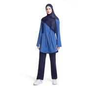 nadamuSun Women's Arabic Modest Sports Set for Outdoor Yoga, Running, Fitness(XL,Blue)