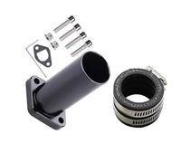 NADCFN Carburateur kit Ensemble adapté pour carburateur PWK 21-30 mm Mikuni VM, Adaptateur de collecteur d'admission CNC, connecteur de Moteur Carbu pour Moteur(Black)