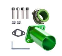 NADCFN Carburateur kit Ensemble adapté pour carburateur PWK 21-30 mm Mikuni VM, Adaptateur de collecteur d'admission CNC, connecteur de Moteur Carbu pour Moteur(Green)