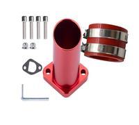 NADCFN Carburateur kit Ensemble adapté pour carburateur PWK 21-30 mm Mikuni VM, Adaptateur de collecteur d'admission CNC, connecteur de Moteur Carbu pour Moteur(Red)