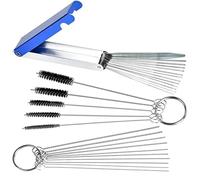 NADCFN Carburateur kit Outils de Nettoyage brosses Chaudes pour Moto, VTT, Soudeur, carburateur, tronçonneuse, Jet saleté en Carbone, élimination des Aiguilles Carbu pour Moteur(Kit)