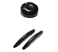 NADCFN Compatible avec Mini S JCW Compatible avec Cooper F56 F57 : 2 couvercles de poignées de porte et 1 couvercle de réservoir de carburant pour modèle 2.0T(A)
