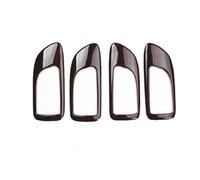 NADCFN Couvercle décoratif à sequins pour poignée de porte intérieure de voiture, compatible avec Mazda 6 Coupé, Berline et Break (2002-2008)(Wood grain color)