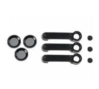 NADCFN Couvercle décoratif de poignée de porte arrière de voiture compatible avec Jeep compatible avec Wrangler JK 2007-2017(Black for 2 door)