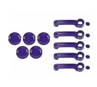 NADCFN Couvercle décoratif de poignée de porte arrière de voiture compatible avec Jeep compatible avec Wrangler JK 2007-2017(Purple for 4 door)
