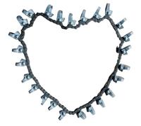 NADCFN épandeurs de Jardin Chaîne de semis pour semoir à ail Chaîne de semis pour ignames et Haricots avec cuillère à graines Accessoires de semis pour semoir à légumes(Including Seed Spoon)