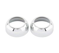 NADCFN Fourche de Moto Couvre-Fourche Avant de Moto en Aluminium, Capuchons de Protection pour Harley Dyna 1993-2005 Low Rider FXDL Sportster XL 833 XL1200 Caches de Fourche Moto(Chrome)