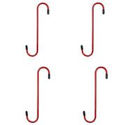 NADCFN Frein Pinces de Ressort Kit Crochets d'étrier de Frein de Service de Disque de Suspension, Outil de réparation Automobile, Crochet en Forme de S Outil de à Tambour(4PCS-Red)