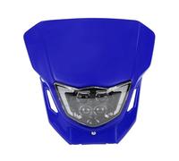 NADCFN Moto Phares Convient pour Yamaha WR YZ 250 450F 250F CQR250, pièces d'assemblage de phares, moto hors route, motocross, phare LED Plaque Phare Plaque Avant(Blue)