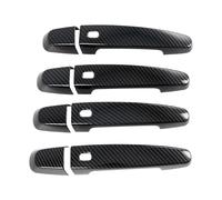 NADCFN Poignée de porte compatible avec Chevrolet Volt D2JC 2016-2019, poignée de porte avec couvercle, accessoires modifiés résistants aux rayures(4 smart carbon fiber)