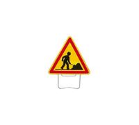 Nadia- Panneau de signalisation de danger AK5 Travaux - AK51000SUPPORT - Caracterisation du danger,presence_support,taille_tanneau_en_mm -