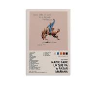 Nadie Sabe Lo Que Va A Pasar Mañana by Bad Bunny Poster décoratif sur toile est lumineuse et belle, adaptée pour le bureau, la chambre à coucher, la peinture décorative pour créer la bonne atmosphère