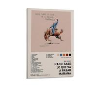 Nadie Sabe Lo Que Va A Pasar Mañana by Bad BunnyPoster vintage Décoration d'intérieur Impression esthétique rétro Parfait pour salon, chambre à coucher, bureau, studio à domicile, style cadre 40 x 60