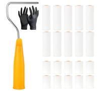 Nadinsta 27 Pièces Rouleau Peinture Mousse,13 Cm Petit Rouleau Peinture, Mini Rouleau Peinture Avec Bac à Peinture, Foam Roller Rouleau Peinture Plafond Pour Décoration Murale Et Plafonds
