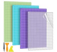 Nadinsta 4 Pièces Tapis Cricut Joy, 8.6"x12" (30,5 Cm x 22 Cm) Tapis De Découpe, Cricut Maker Antidérapants Et Durables Pour Explore Air/Accessoires (Standardgrip, Lightgrip, Stronggrip, Fabricgrip)