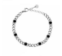 NADIR Liujo MLJ609 Bracelet Homme Chaîne Acier Noir