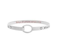 NADIR Marlù Bracelet femme 18BR063 rigide cœur en acier argenté