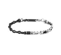 NADIR Marlù Bracelet homme 30BR0035N chaîne marine acier noir et argent