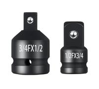 Nadisean 2 Pièces Adaptateur Douille 3/4 à 1/2", Cr-Mo Adaptateur 1/2 3/4, pour impact Réducteur, Clé Dynamométrique, Perceuse, Cliquet