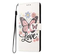 Nadoli Coque Portefeuille pour Samsung Galaxy S10 Plus,Créatif Coloré Peint Fonction Stand et Fentes de Carte Coque Housse PU Cuir Etui avec lanière