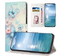 Nadoli Coque Wallet pour Samsung Galaxy A72 4G/5G,Créatif Coloré Peint Portefeuille PU Cuir Fonction Stand et Fentes de Carte Coque Housse Etui avec lanière