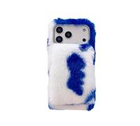 Nadoli Faux Lapin Fourrure Coque pour Oppo Realme C25Y/C21Y,Housse Hiver Lapin Peluche Fausse Cover avec Mitaines Type Support Bracelet Duveteux Arrière Bunny Étui