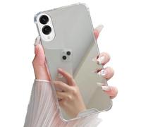 Nadoli Maquillage Mirror Coque pour Samsung Galaxy S25 Edge,Etui Miroir de Luxe Clair Brillant Souple TPU et Rigide PC Mince Protection Anti-Rayures Housse