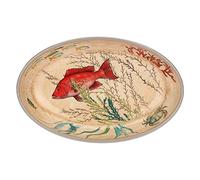 Nador Sea Life Lot de 2 assiettes ovales 100% mélamine 24 x 15 cm dans un coffret cadeau