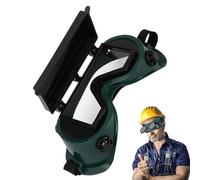 Nadsrpn Lunettes de soudage - Lunettes de coupe plasma - Brasage plasma protection des yeux Lunettes d'arc Lunettes de sécurité confortables à retourner vers le haut et à la poussière pour la