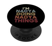 Nadya Name Nadya Personalized Name First Given PopSockets PopGrip Adhésif