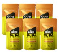 Naak Ultra Energy™ Energy Drink Monodose Box Peach&apricot 72g 6 Units Clair Multicolor