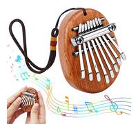 NAEBRO Mini Kalimba à 8 Touches Piano à Pouce pour Enfant et Adultes, Marimba Musical Portable, Marque NAEBRO, Couleur Bois, Instrument de Musique pour Débutants