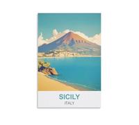 NAEGV 5D Kit de Broderie Diamant Sicile Italie Broderie Images Art Bricolage Art Matériel de bricolage pour adultes, enfants, maison, décoration murale 40x50cm