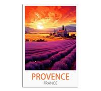 NAEGV DIY Diamond Painting Adulte Provence France Point de Croix Cristal Painting, Peinture à Strass Ronds avec Diamants, Art Diamant pour Murale Décoration 30x40cm