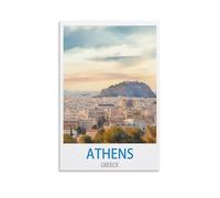 NAEGV Kit de peinture à l'huile à faire soi-même, à peindre à la main, Athènes, Grèce. Kit de peinture acrylique pour adultes débutants, loisirs créatifs, décoration murale, cadeau, 40 x 50 cm.