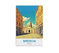 NAEGV Kit de peinture à l'huile à faire soi-même, Brescia, Italie. Kit de peinture acrylique à faire soi-même. Loisirs créatifs et cadeaux pour la décoration intérieure. 40 x 50 cm.