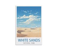 NAEGV Kit de peinture à l'huile numérique Parc national de White Sands peinture à l'huile numérique y compris toile au pinceau et peinture acrylique 50x60cm