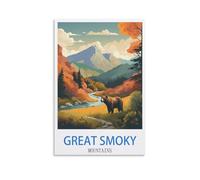 NAEGV Kits de broderie diamant pour adultes,Great Smoky Mountains Peinture diamant 5D complète pour adultes et enfants, décoration murale, cadeau d'anniversaire. 50x60CM