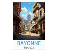 NAEGV Kits de peinture diamant 5D Bayonne France grande peinture diamant, mosaïque, kit d'art pour la décoration de la maison 30x40cm