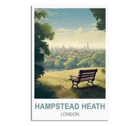 NAEGV Kits de Peinture Diamant Hampstead Heath Londres Diamond Painting Kit de peinture diamant 5D pour adultes - Kit de peinture diamant pour adultes 40x40cm