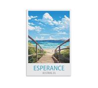 NAEGV peinture par numéros adultes Espérance, la plage australienne Paint by Numbers Kit avec peintures acryliques et pinceaux - Cadeau et décoration murale 20x30cm