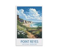 NAEGV Peinture par Numéros pour Adulte Lac du parc national de Point Reyes DIY Kit de Peinture, Peinture par Numéros pour Décoration de la maison 50x60cm