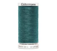 Nähmit Gütermann DENIM Fil en jean de qualité supérieure et indéchirable pour machine à coudre 100 m + carte couleur gratuite (A28-7735)